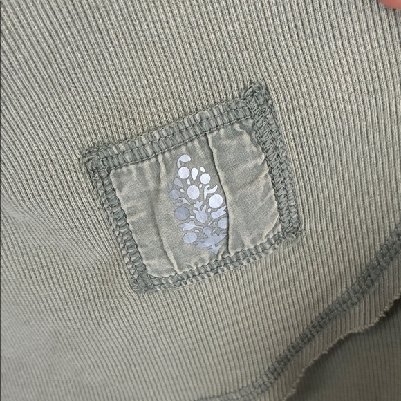 Free People Sage Green Oversized Sweatshirt - Picture 6 of 6